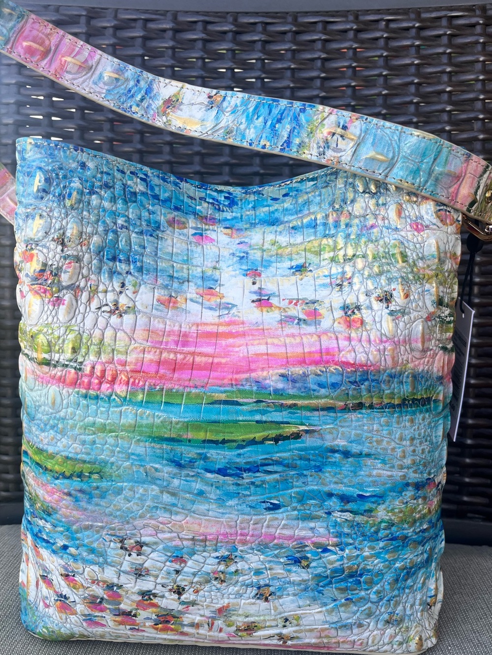 NWT Brahmin Celina in STAYCATION Bucket Bag - Picture 3 of 14
